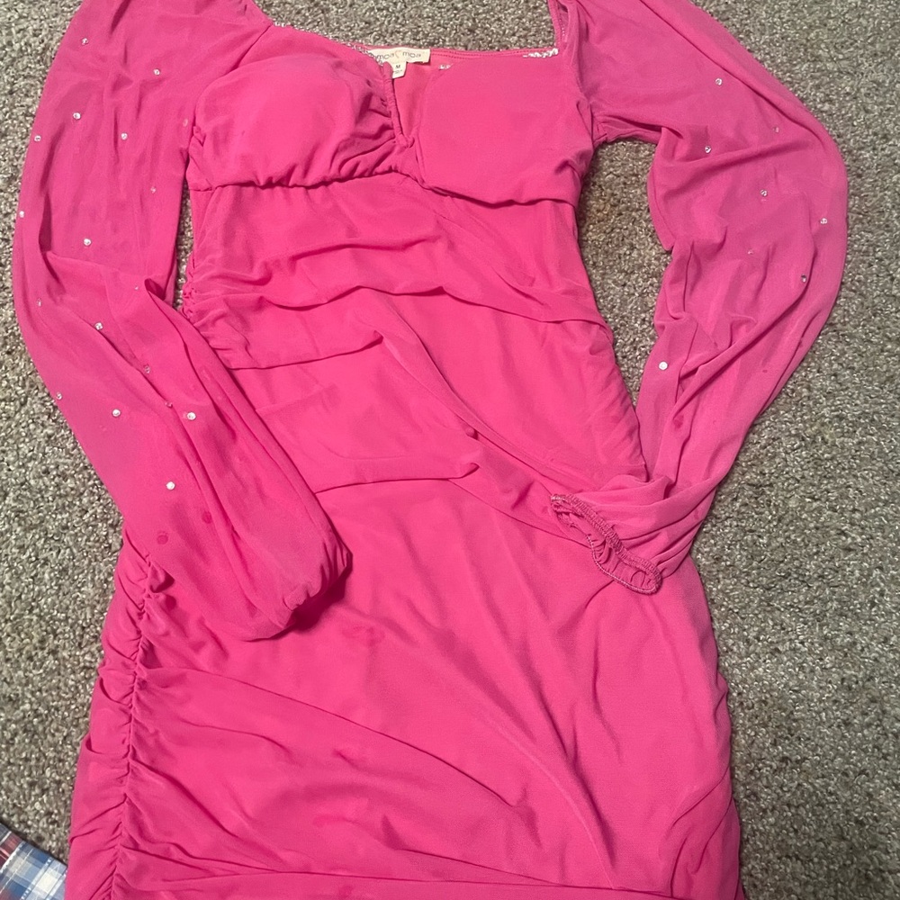 Moa Moa Fuchsia Top with Rhinestone Detail